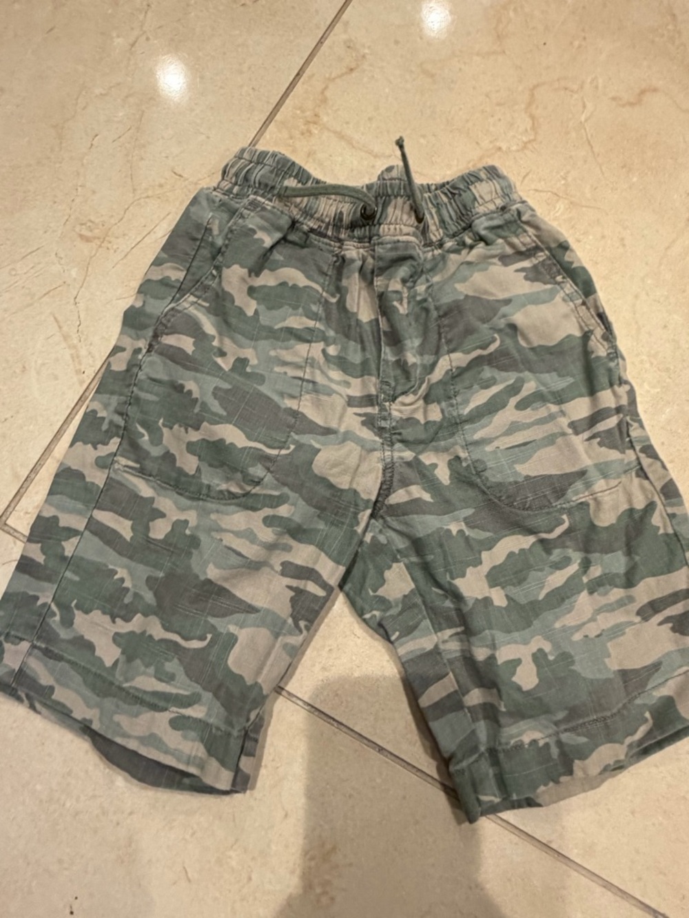 Crewcuts Boys Camo Pull-On Shorts - Green & Tan